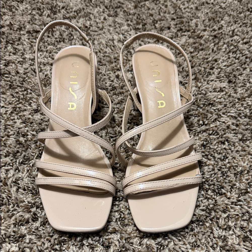 Unisa Cream Strappy Sandals